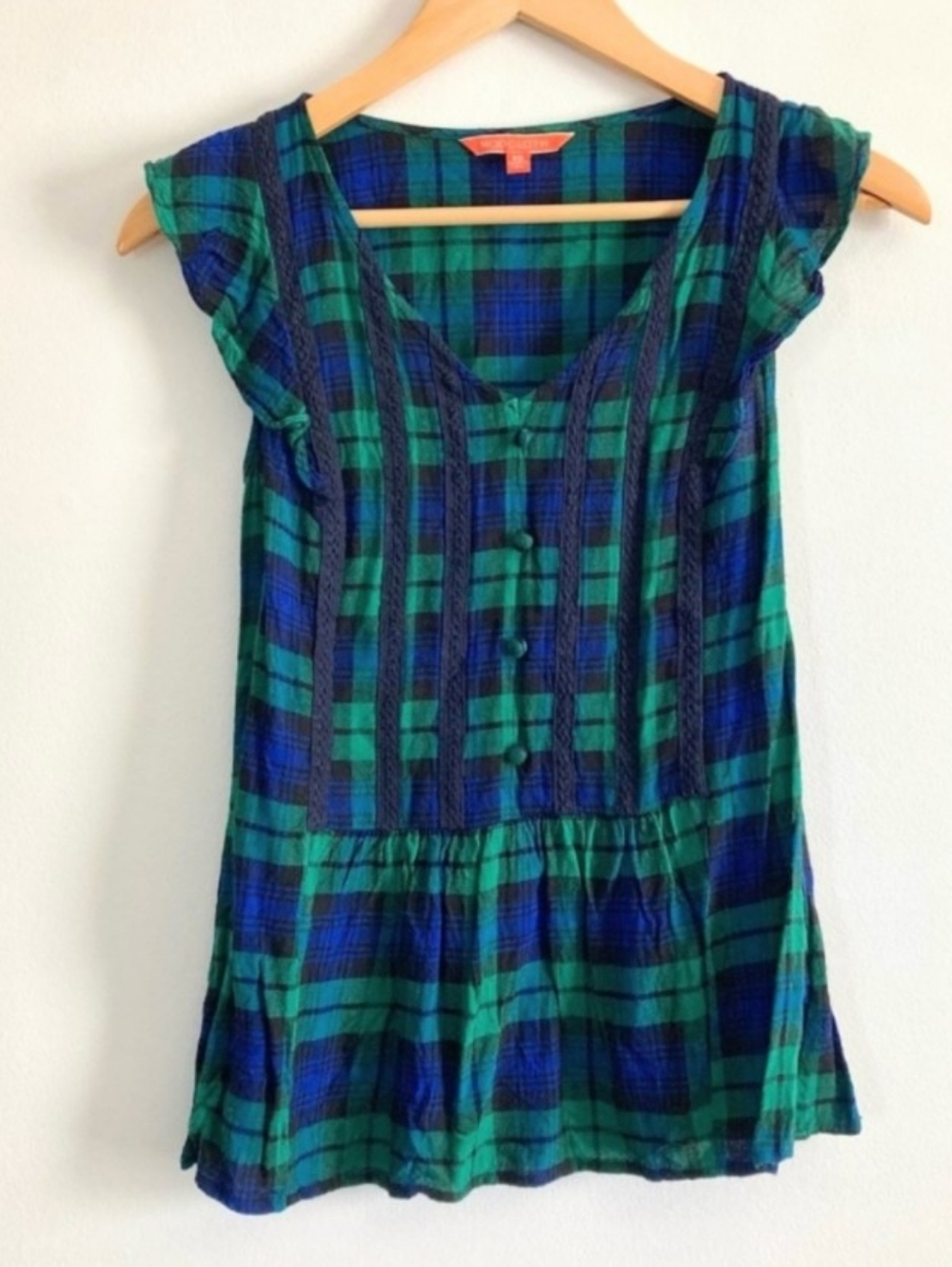 ModCloth Tartan Blouse